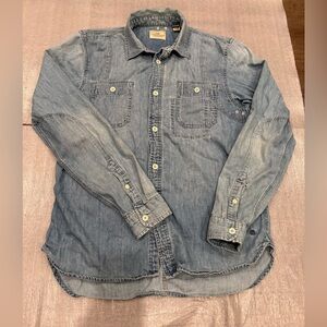 [Tag XL/PTP:20.5”]Scotch & Soda Light Blue Casual Button Down Shirt